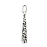 Sterling Silver 925 Christmas Tree Charm Antique Vintage Inspired